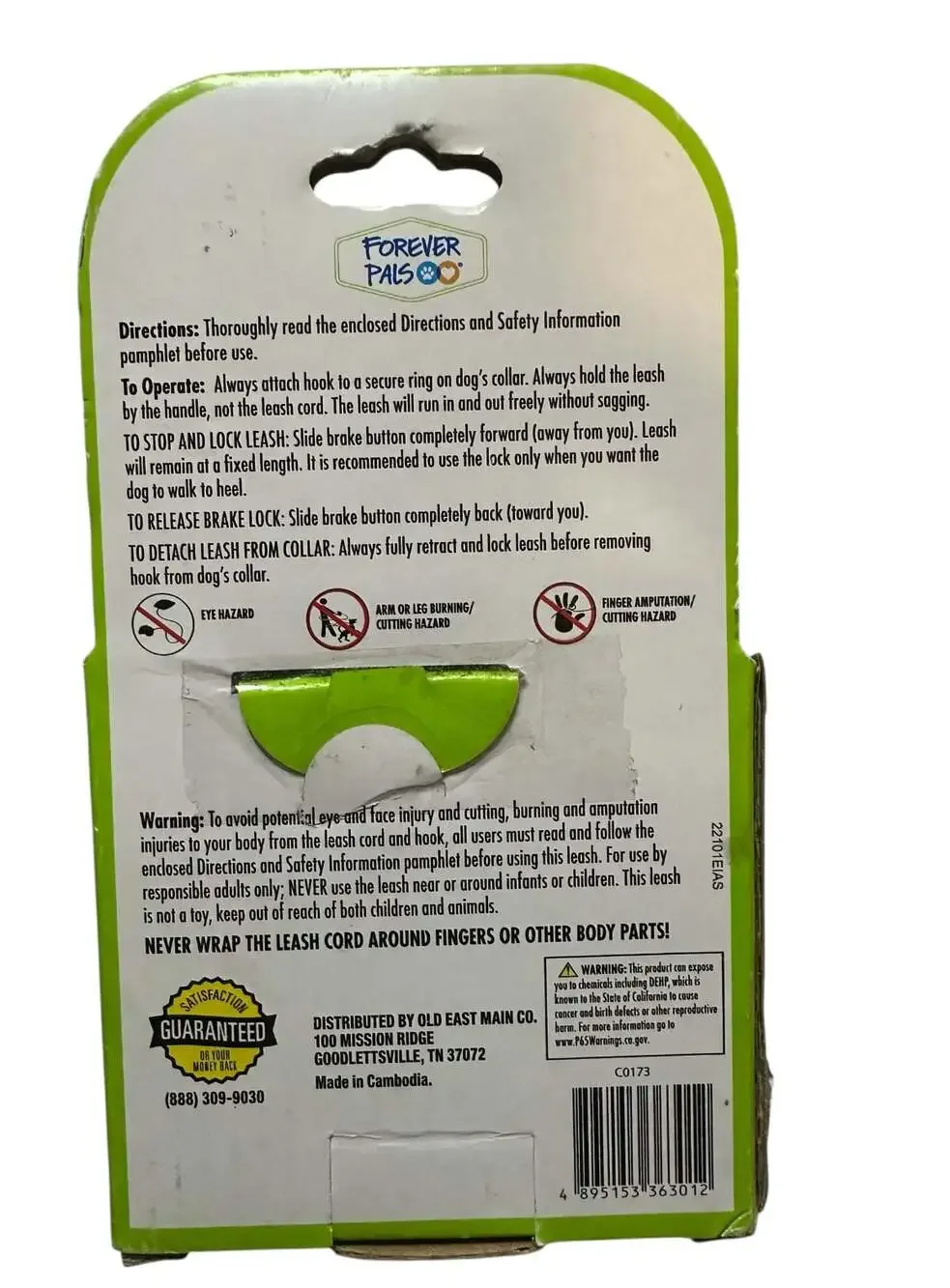 Forever Pals Small Retractable Dog Leash 10 ft for Dogs up to 44 lbs